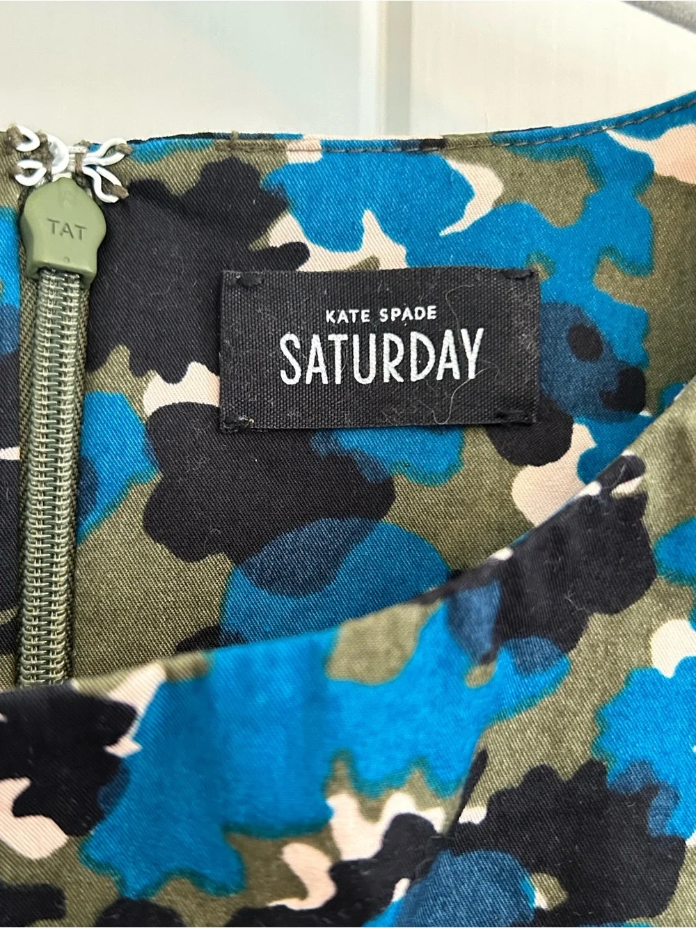 Kate Spade Saturday‎ Printed Sleeveless Top in Blue Abstract Print Sz. S